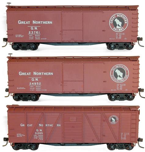 ho great northern 40 steel box car 50159|HO SCALE WALTHERS GREAT NORTHERN GN 50159 40' .